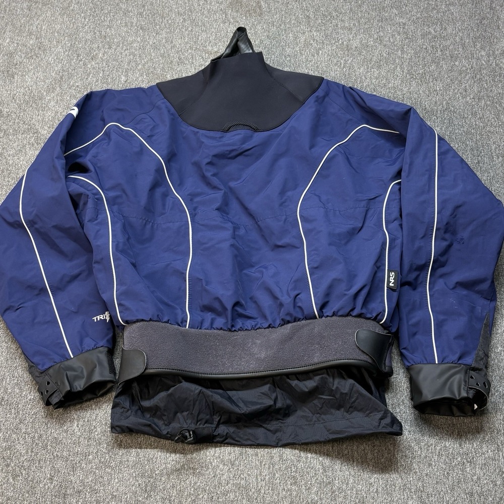 NRS Sidewinder Technical Whitewater Dry Top Jacket Blue Kayaking Men's M CLEAN